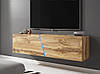 Сучасна тумба під телевізор з полицями "Slant" ММ підвісна тумбочка / підставка під ТВ, фото 6