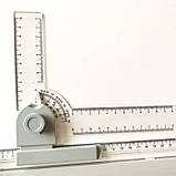 Дошка креслярська WORISON формату А2, з регульованим кутом нахилу та рейсшиною, фото 5