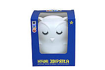 Детский ночник-игрушка Click "Hічні звірятка" Сова 12 см