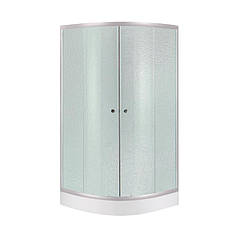 Набір Lidz душова кабіна Latwa SC80x80.SAT.LOW.FR, скло Frost 4 мм + піддон Kupala