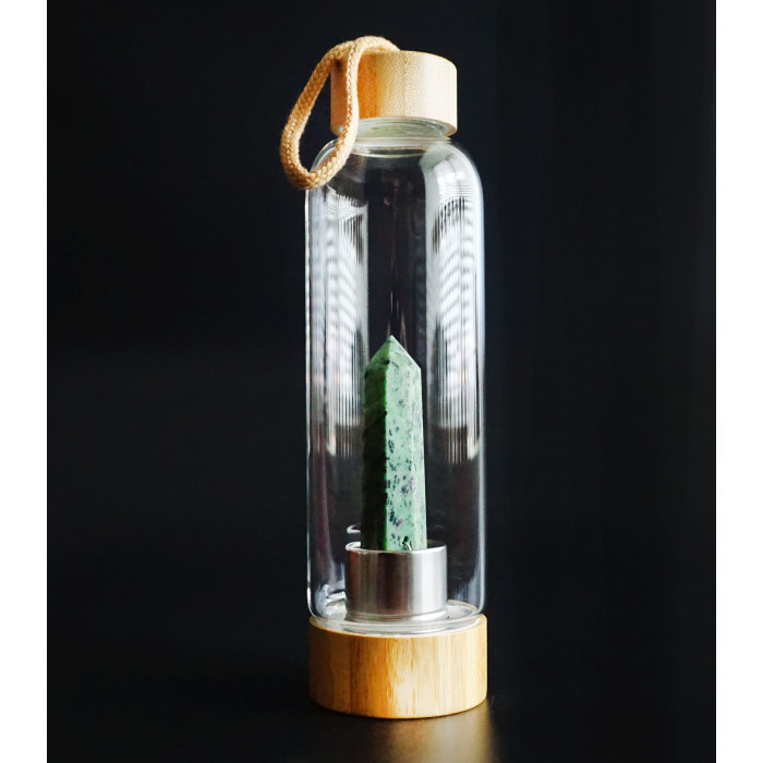 Пляшка для води з кристалом Епідот 550 мл
