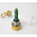Пляшка для води з кристалом Зелений Авантюрин 550 мл, фото 4