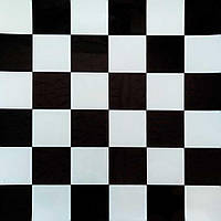 Виниловая плитка для стен самоклеющаяся Шахматная доска Глянцевая 60х60см ПВХ панели декор кухни (СВП-206-ГЛ)