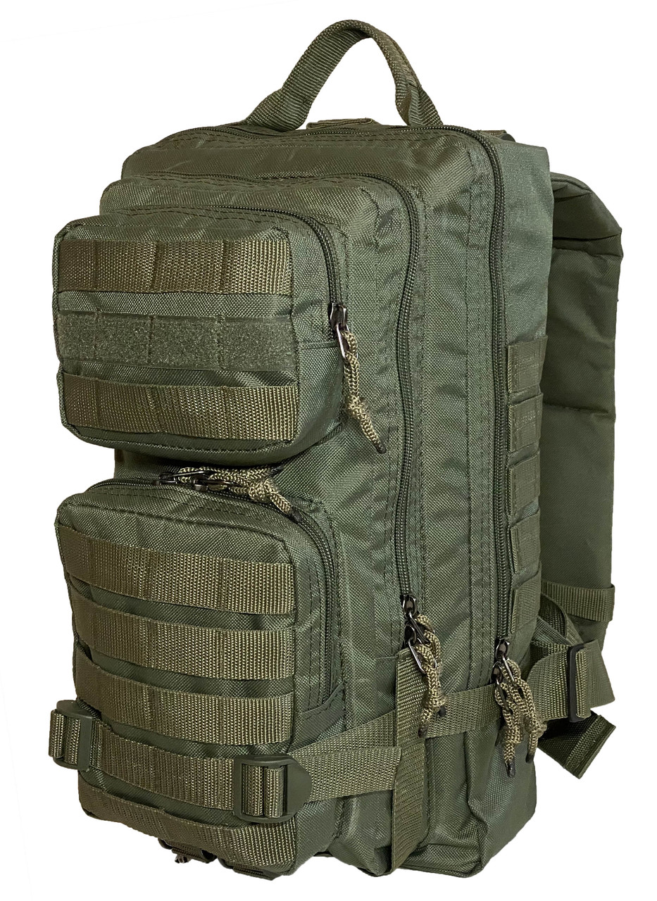 Тактичний, штурмовий міцний рюкзак 25 літрів оливи. Армія,туризм, гарболовля, спорт, відпочинок.