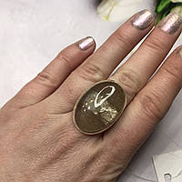 Волосатик кварц кольцо с камнем кварц волосатик в серебре размер 16,5. Индия