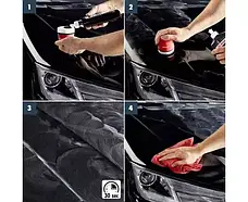 Кольорова поліроль із воском чорний SONAX Polish&Wax Color NanoPro 500 мл, фото 4