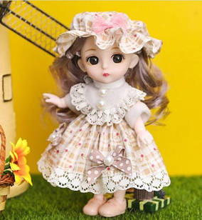 Лялька пупс шарнірна БЖ 16 см Баболі Baboliy Бусинка