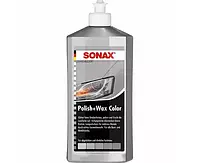 Цветной полироль с воском серый Sonax Polish&Wax Color NanoPro 500 мл