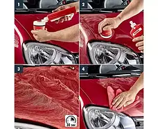 Кольорова поліроль із воском червоний 250 мл SONAX Polish&Wax Color NanoPro, фото 4