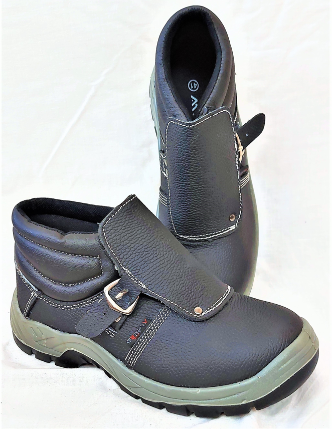 Рабочие ботинки для сварщика с металлическим носком уровень защиты S1, рабочая защитная обувь - фото 1 - id-p1400901787
