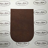 Клапан для міні сумки 12*18 "Лілії". Цегла, фото 2