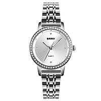 Женские классические часы Skmei 1311 Malibu (Серебристый)