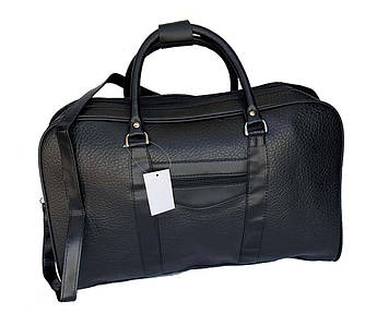 Дорожня сумка зі штучної шкіри 110720 чорна