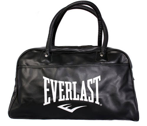 Дорожня сумка зі штучної шкіри 30307 чорна 27х45х17см, фото 1