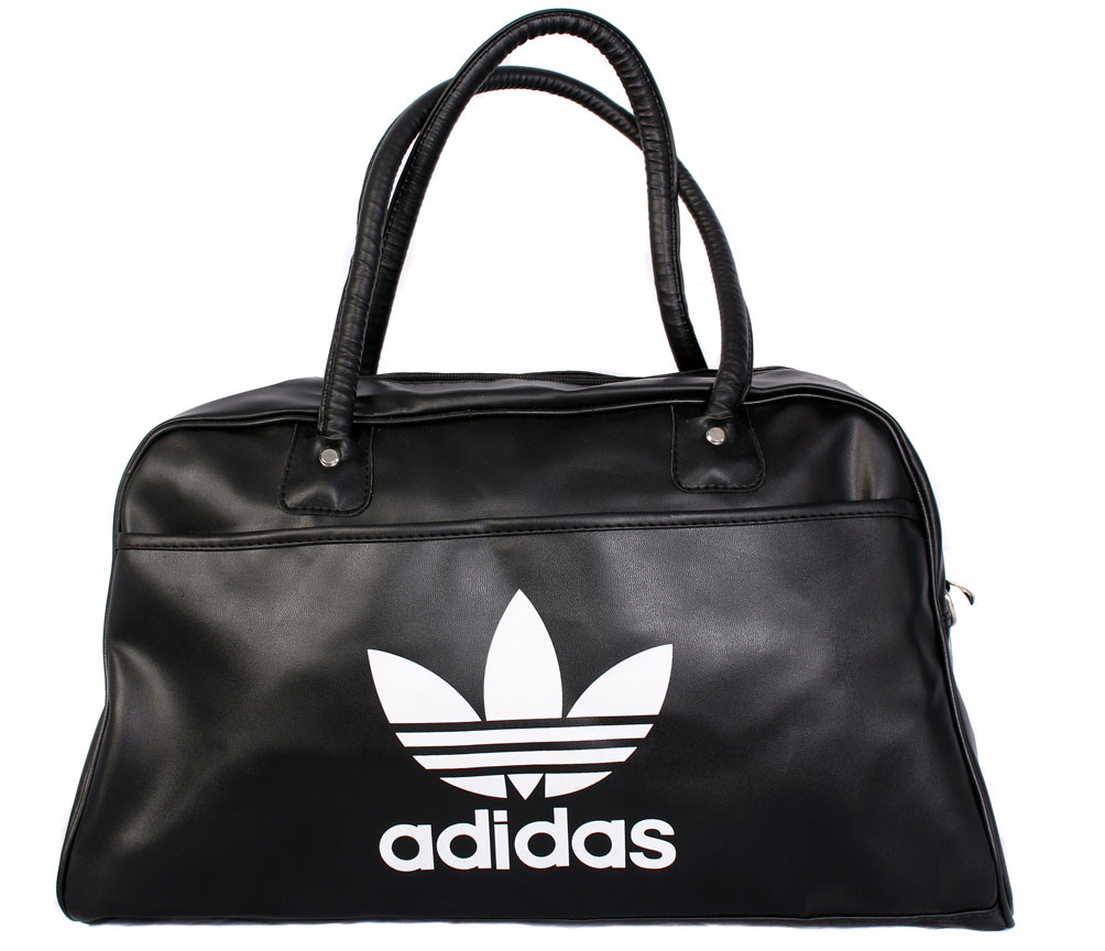 Дорожня сумка зі штучної шкіри 30308 чорна 27х45х17см