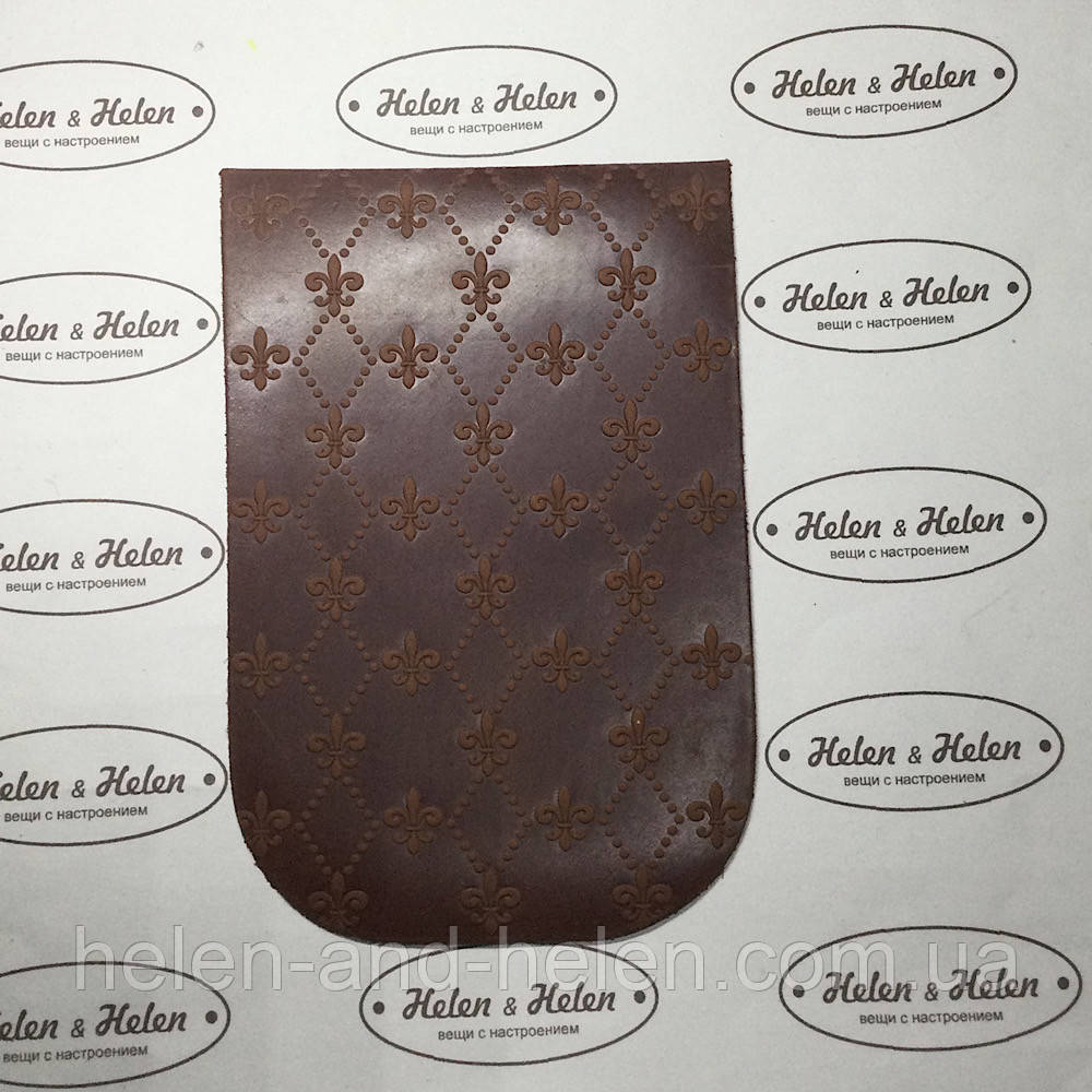 Клапан для міні сумки 12*18 "Лілії". Цегла, фото 1