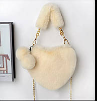 Жіноча хутряна сумка зі штучного хутра, сумка-клатч, плюшева сумка