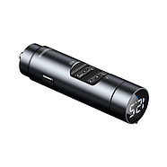Автомобільний FM-модулятор BASEUS 2USB 3.1 A 15W Energy Column Car Wireless MP3 Charger (темно-сірий), фото 3