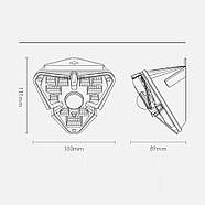 Фасадна LED лампа Baseus Energy Series Solar Human Body Induction з датчиком руху і сонячною панеллю, фото 8