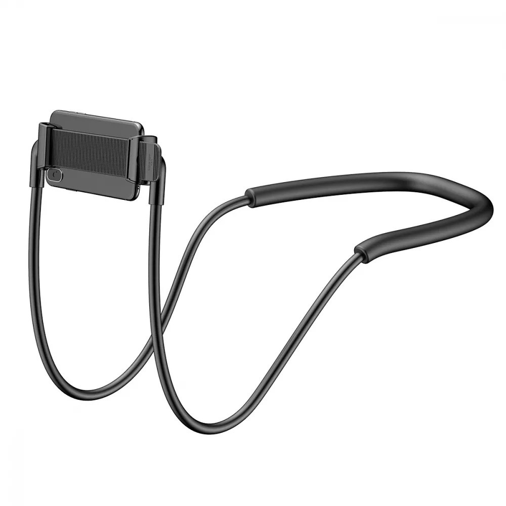 Гнучкий універсальний тримач для телефону Baseus Neck-Mounted Lazy Bracket (чорний)