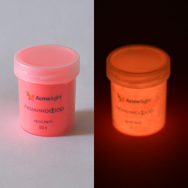 Люминофор длительного свечения Acmelight ( 40-65 мкрн ) 50 г красный - фото 1 - id-p1554472865