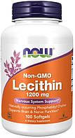 Соевый лецитин Now Foods - Non-GMO Lecithin 1200 мг (100 капсул)