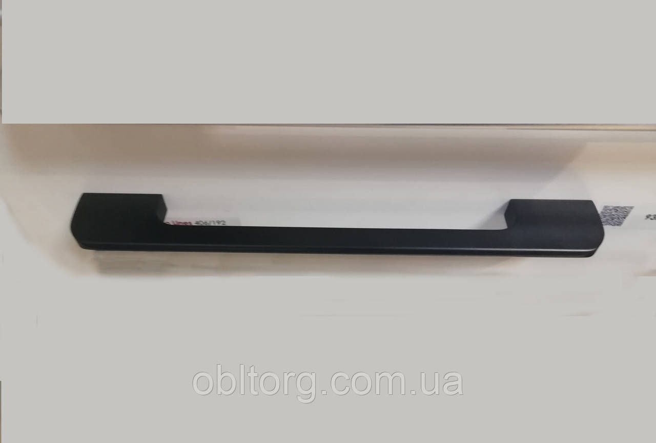 Ручка меблева профільна Virno Lines 406 чорний матовий 192, фото 1