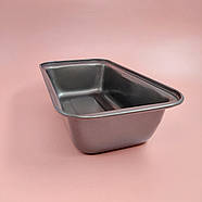 Залізна форма для випічки Кексу (хліба) прямокутна 13х25х6.5 см, фото 3