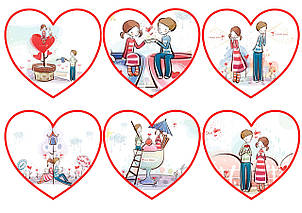 Вафельна картинка для пряників Любов