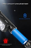 Налобний ліхтар BORUIT B70+Акумулятор (TypeC usb, PowerBank, Магніт, IR, LED Індикатор, 18650/21700), фото 6