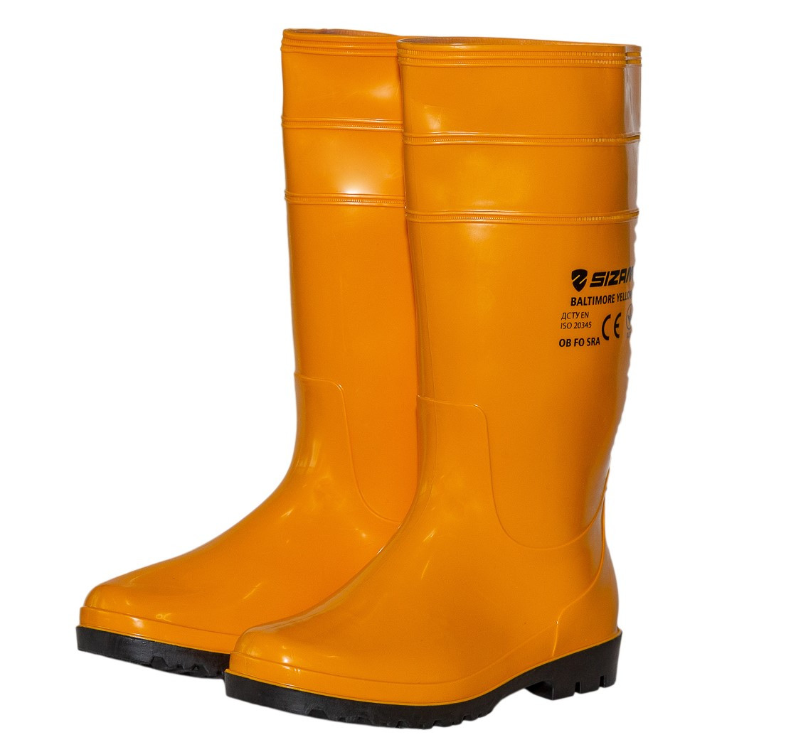 Sizam чоботи робочі захисні з ПВХ, розмір 36, Baltimore Light Yellow 36327
