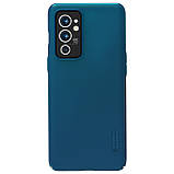 Захисний чехол Nillkin для OnePlus 9RT (Super Frosted Shield) Blue Синій, фото 3