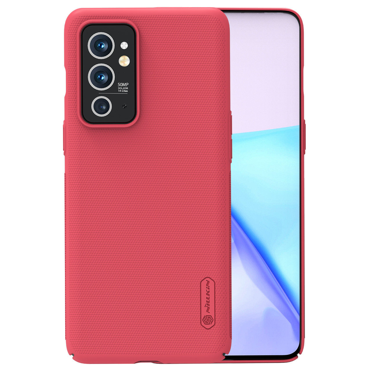 Захисний чехол Nillkin для OnePlus 9RT (Super Frosted Shield) Red Червоний, фото 1