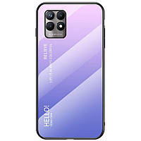 Защитный чехол Deexe Gradient Color для Realme 8i / Realme Narzo 50 - Pink / Purple