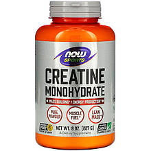Креатин моногідрат NOW Foods, Sports "Creatine Monohydrate Pure Powder" у порошку (227 г)