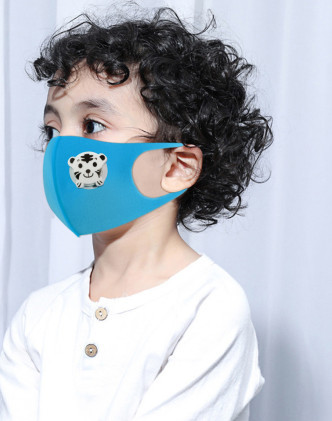 Защитная маска для детей с клапаном выдоху. Респиратор-маска детская антибактериальная