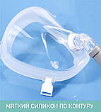 Повнолицева маска Laywoo для неінвазивної вентиляції легенів ШВЛ та СРАР терапії розмір М, фото 4
