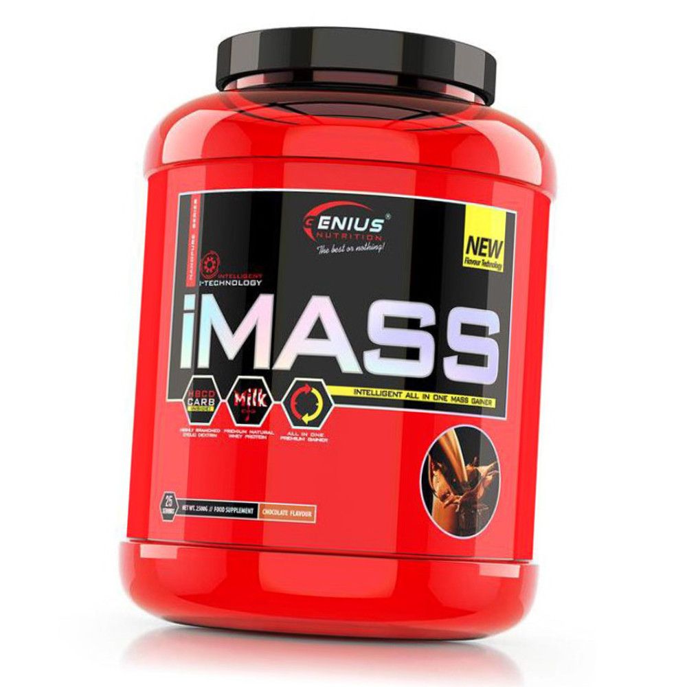 Високобілковий гейнер для набору маси Genius Nutrition i Mass 2,5 кг