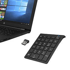 Цифрова клавіатура USB безпровідна indows Black. Числова клавіатура USB. Цифровий блок