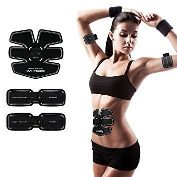 Тренажер для преса, миостимулятор, EMS Trainer PRO 3в1 з метеликами на м'язи рук, фото 1
