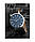 Чоловічий класичний наручний годинник Q&Q C212 чорний із синім, фото 3