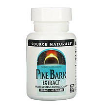 Екстракт соснової кори Source Naturals "Pine Bark Extract" 150 мг (60 таблеток)