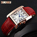 Наручний жіночий годинник Skmei 1085 Spring (Червоний ремінець), фото 6