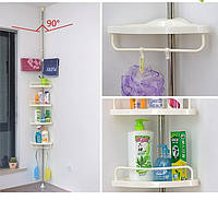 Кутова полиця для ванної кімнати Multi Corner Shelf Стійка Стелаж, фото 3