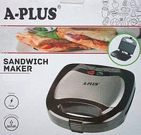 Гриль бутербродница A-Plus полосатый, фото 2