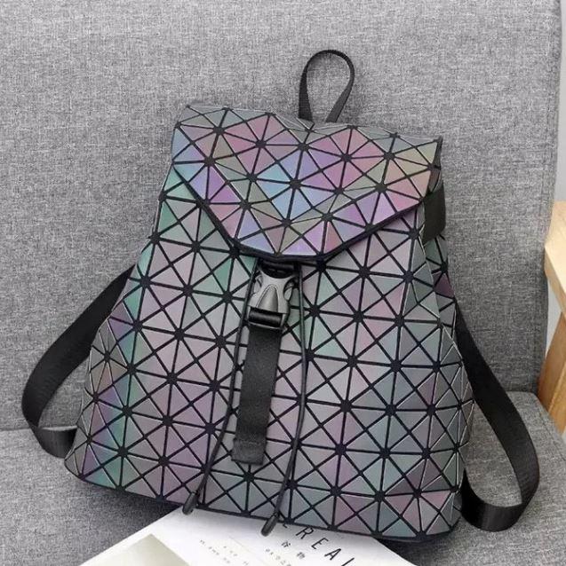Жіночий рюкзак Бао Бао нічний алмаз, Bao Bao Issey Miyake Хамелеон дрібний ромбик, фото 1
