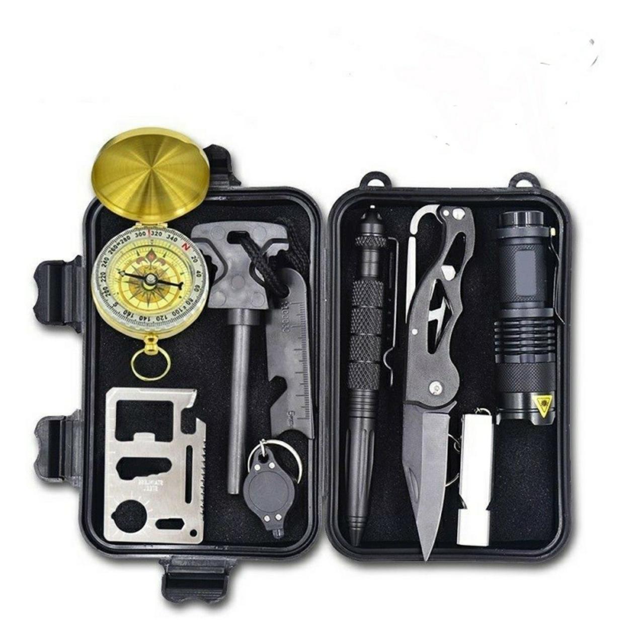Туристичний набір для виживання Black Shark 9в1, фото 1