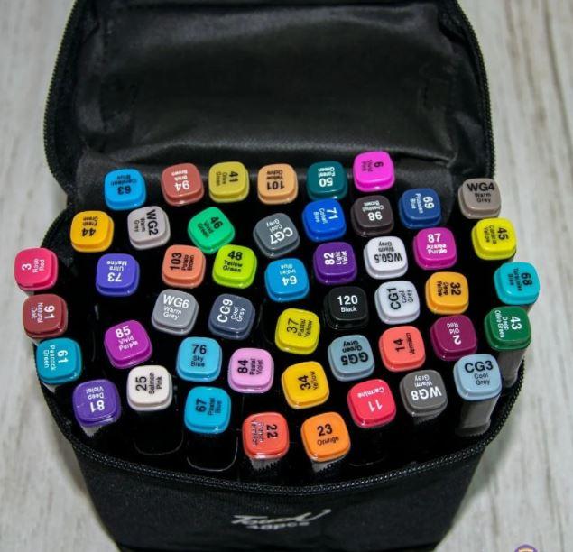 Набір скетч маркерів Touch Coco 36 шт у ЧАРНІЙ СУМОКЕ, фото 1