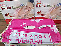 Электропростынь electric blanket 150*120 в коробці яскраві кольори, фото 2