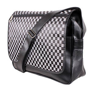 Спортивна сумка зі штучної шкіри 600-131 чорна